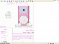 Pink Apple Ipod Mini